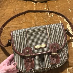 Polo RL houndstooth vintage crossbody.